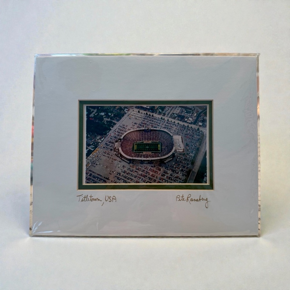 Lambeau Field Print View from the top by Pete Ramberg signed Ready To Frame